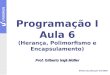 Programação I Aula 6 (Herança, Polimorfismo e Encapsulamento) Prof. Gilberto Irajá Müller Última atualização 8/4/2009