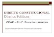 DIREITO CONSTITUCIONAL Direitos Políticos CEAP – Profº. Francisco Arrelias Especialista em Direito Processual Latu sensu