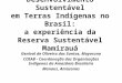 Desenvolvimento Sustentável em Terras Indígenas no Brasil: a experiência da Reserva Sustentável Mamirauá Genival de Oliveira dos Santos, Mayoruna COIAB