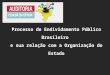 Processo de Endividamento Público Brasileiro e sua relação com a Organização do Estado Seminário Reforma Política, Eleitoral e Modernização do Estado Forum