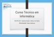 Curso Técnico em Informática DISCIPLINA: Implementação a Banco de Dados PROFESSOR: Flávio Barbosa PARACATU /MG