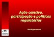 Ação coletiva, participação e políticas regulatórias Por Sérgio Azevedo