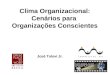 Clima Organizacional: Cenários para Organizações Conscientes José Tolovi Jr