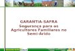 Garantia-Safra GARANTIA-SAFRA Segurança para os Agricultores Familiares no Semi-Árido