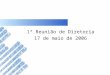 1ª Reunião de Diretoria 17 de maio de 2006. A Federação das Associações Comerciais e de Serviços do Rio grande do Sul - Federasul - é uma entidade de