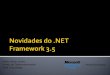 Novidades do .NET 3.5