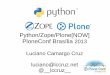 Python Zope Plone PloneConf 2013