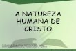 A natureza humana de Cristo
