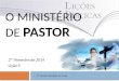 O ministério do pastor