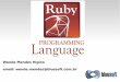 Apresentação de ruby com blocos de programação, módulos e outros exemplos