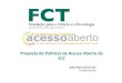 Proposta de políticas de acesso aberto da FCT