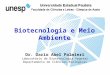 Palestra Biotecnologia e Ambiente - Centro Paula Souza 2010 - Assis