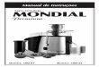 Mondial - Centrifuga - Super Centrifuga Premium - Mod. 1260-01 e 1260-02 - CF-01