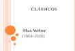 Aula I - Max Weber 28.05