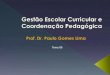 6. Gestão curricular e coordenação pedagógica - Prof. Dr. Paulo Gomes lima