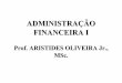 AFI - Unidade 1 - Introdução à Administração Financeira