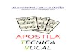 APOSTILA DE TÉCNICA VOCAL