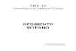 Regimento Interno - TRT 10 - 2012