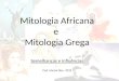 Comparacao Mitologia Africana e Grega