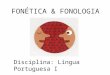 Fonética & fonologia