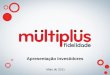 Multiplus - Apresentação Investidores