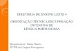 Recuperação Intensiva - Língua Portuguesa