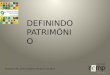 DEFININDO PATRIM”NIO
