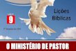 O ministério de pastor