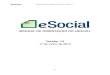Manual de orientação do e-Social  - versão 1.0