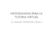 Estrategias tutoria virtual