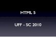 HTML 5 - Semana da Computação - UFF