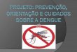 Preven§£o, Orienta§£o e cuidados sobre a Dengue