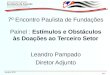7º Encontro Paulista de Fundações – 2º Painel: Estímulos e Obstáculos às Doações ao Terceiro Setor – Leandro Pampado