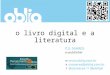 o livro digital e a literatura
