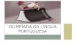 Olimpíada da língua portuguesa