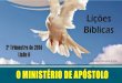 O ministério de apóstolo