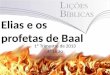 Elias e os profetas de baal