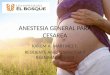 Anestesia general para cesarea