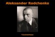 Aleksandr Rodchenko - Construtivismo