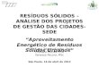Resíduos sólidos: os projetos de gestão das cidades-sede, 16/04/2012 - Apresentação de Suani Teixeira Coelho