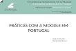 Práticas com a moodle em portugal