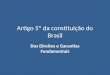 Constituição do Brasil - Artigo 5º