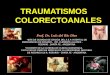 TRAUMATISMOS DEL COLON RECTO Y ANO - Prof. Dr. Luis del Rio Diez
