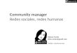 Community manager, redes sociales redes humanas