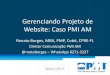 Apresentação Projeto Website Caso PMI AM - Ciclo de Palestras