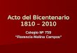Acto del bicentenario