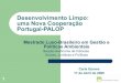 Desenvolvimento Limpo: uma Nova Cooperação, Portugal-PALOP