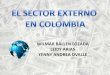 El sector externo en colombia