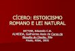 Cicero : estoicismo romano e lei natural