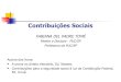 Contribuições sociais   epd - 2011.1